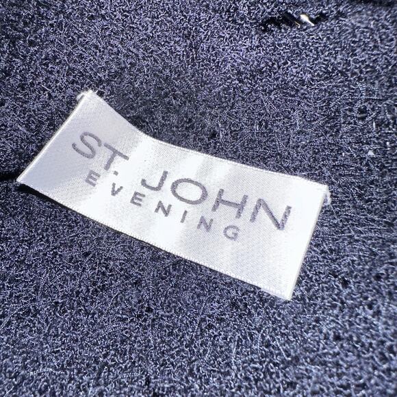 ST JOHN KNIT EVENING Beaded Sequin Embellished Low Back Cami Top Size Medium EUC - Picture 7 of 10